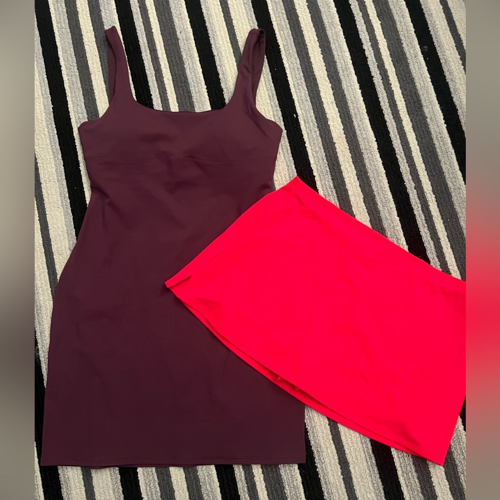 Fabletics Burgundy and Red Activewear bunddle